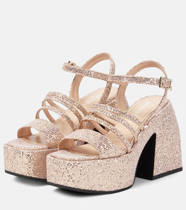 Nodaleto Bulla Chibi glitter platform sandals
