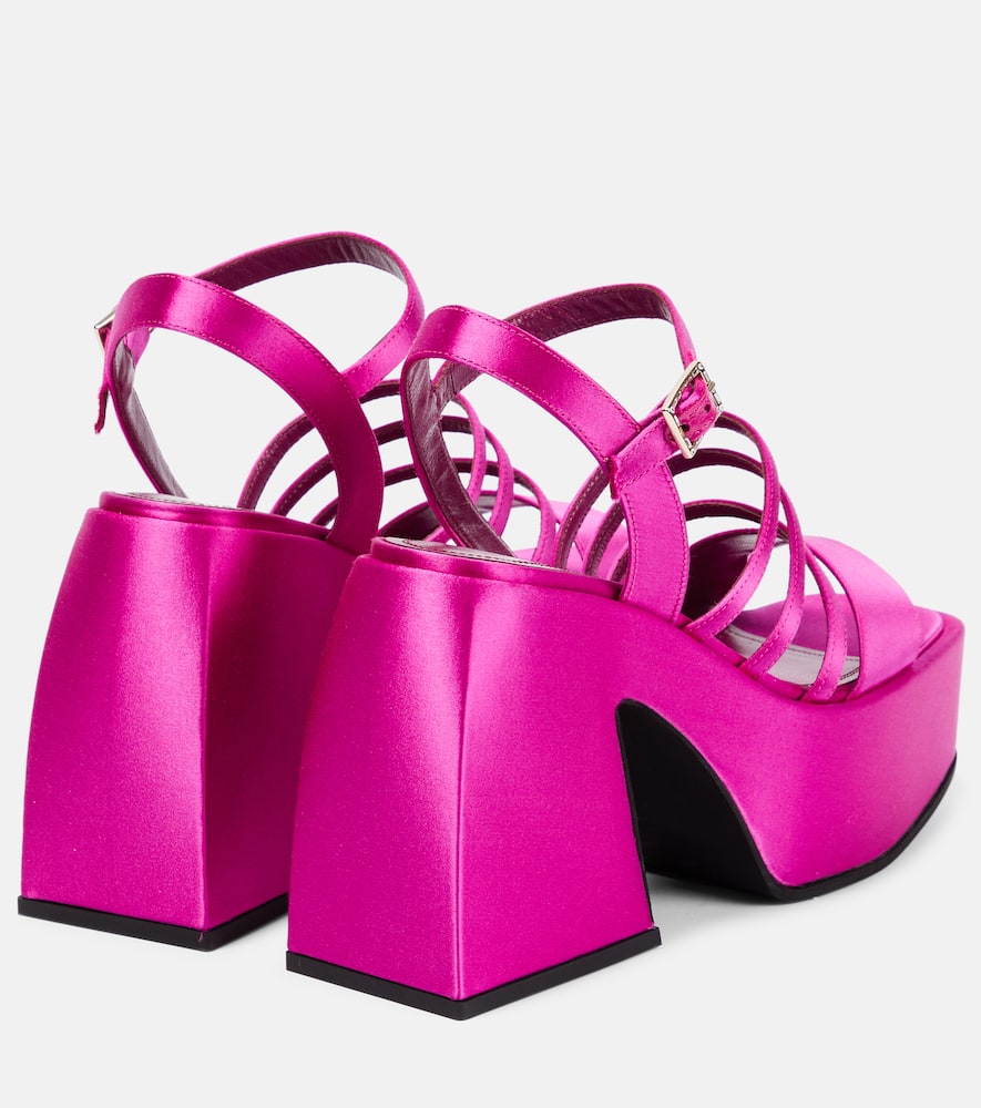 Nodaleto Bulla Chibi satin platform sandals