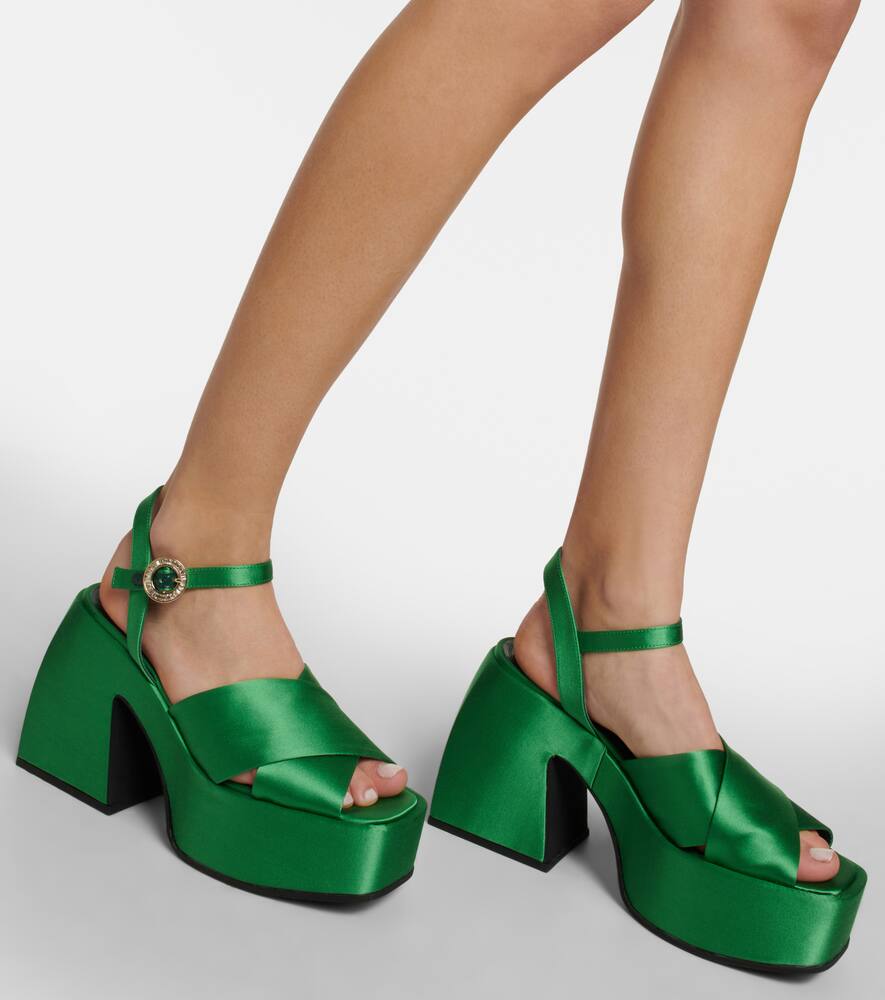 Nodaleto Bulla Joni satin platform sandals