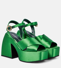 Nodaleto Bulla Joni satin platform sandals