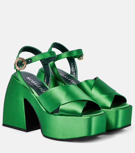 Nodaleto Bulla Joni satin platform sandals