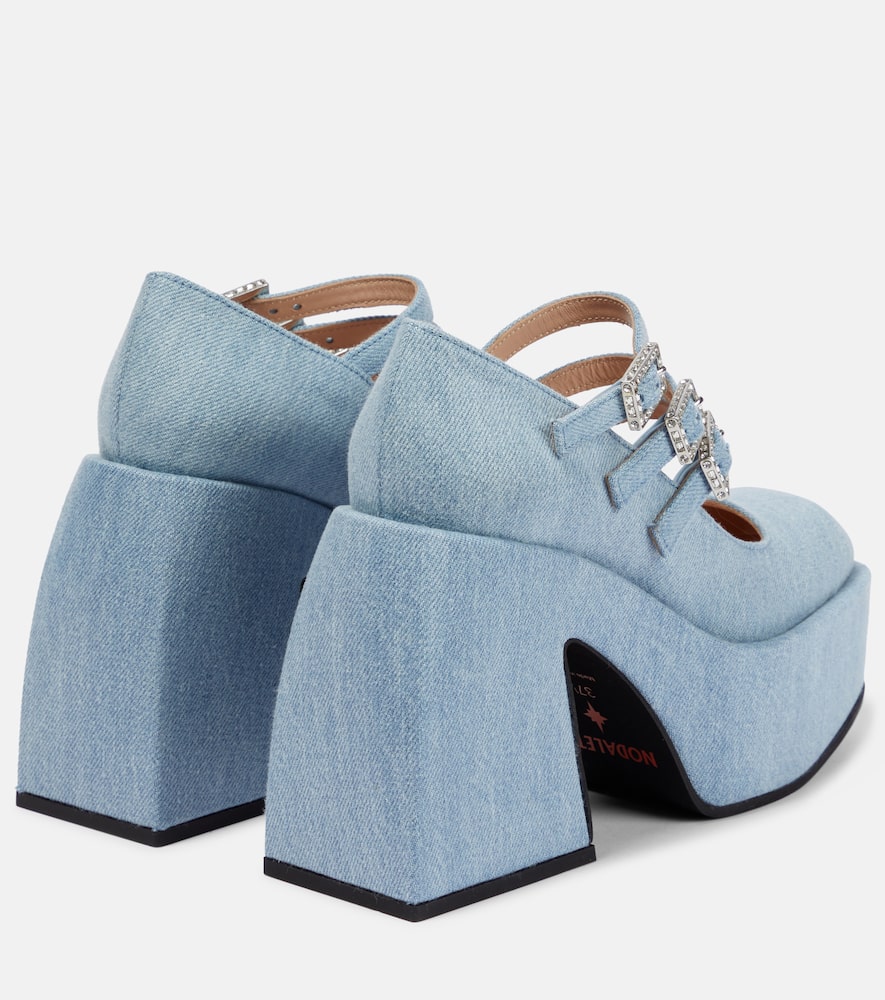 Nodaleto Bulla Marietta denim platform pumps