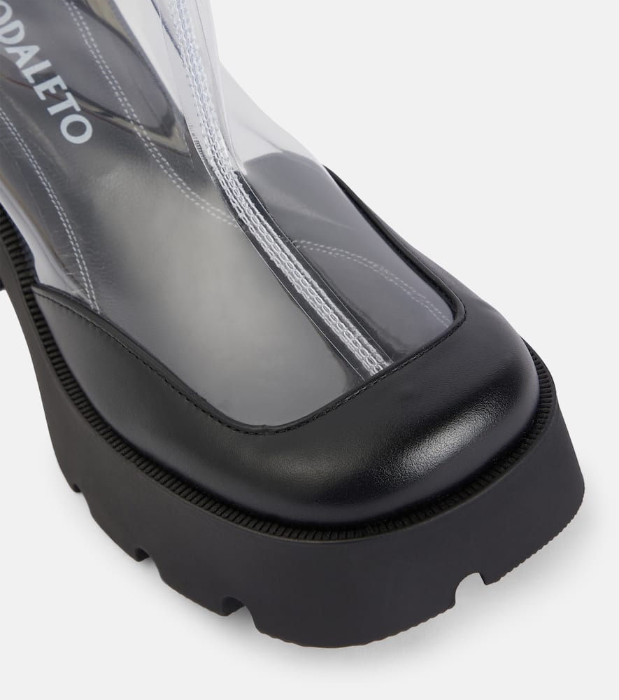 Nodaleto Bulla Rainy leather-trimmed PVC ankle boots