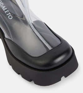 Nodaleto Bulla Rainy leather-trimmed PVC ankle boots
