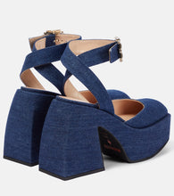 Nodaleto Bulla Sofia denim platform pumps