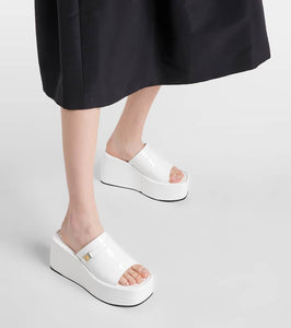 Nodaleto Bulla Yelena leather platform slides