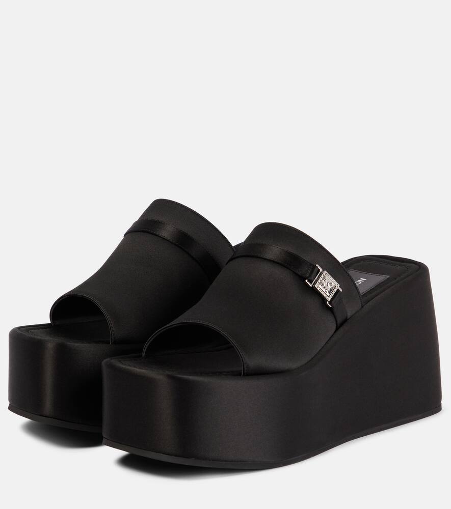 Nodaleto Bulla Yelena satin platform slides