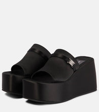 Nodaleto Bulla Yelena satin platform slides