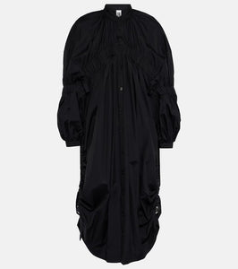 Noir Kei Ninomiya Draped cotton midi dress