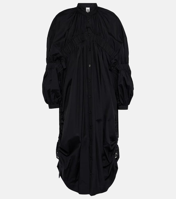 Noir Kei Ninomiya Draped cotton midi dress