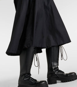 Noir Kei Ninomiya Puff-sleeve cotton poplin maxi dress