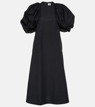 Noir Kei Ninomiya Puff-sleeve cotton poplin maxi dress