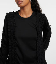 Noir Kei Ninomiya Ruched cotton midi dress