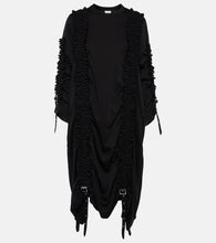 Noir Kei Ninomiya Ruched cotton midi dress