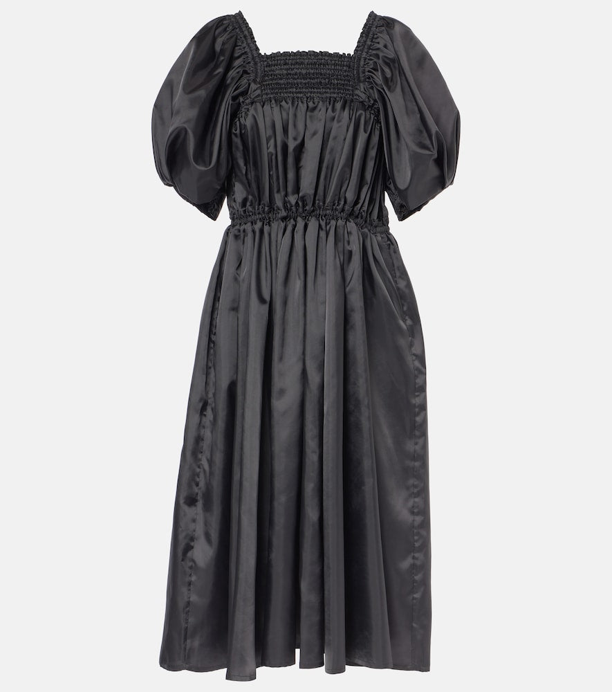 Noir Kei Ninomiya Shirred midi dress. Noir Kei Ninomiya 平行绉缝中长连衣裙