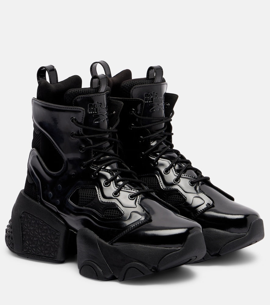 Noir Kei Ninomiya x Reebok cutout platform ankle boots