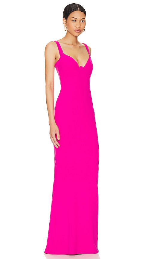 Nookie Romance Gown in Fuchsia