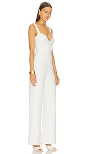 Nookie Romance Jumpsuit in White