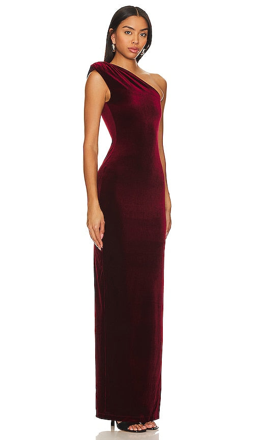 Nookie Rumi Gown in Burgundy