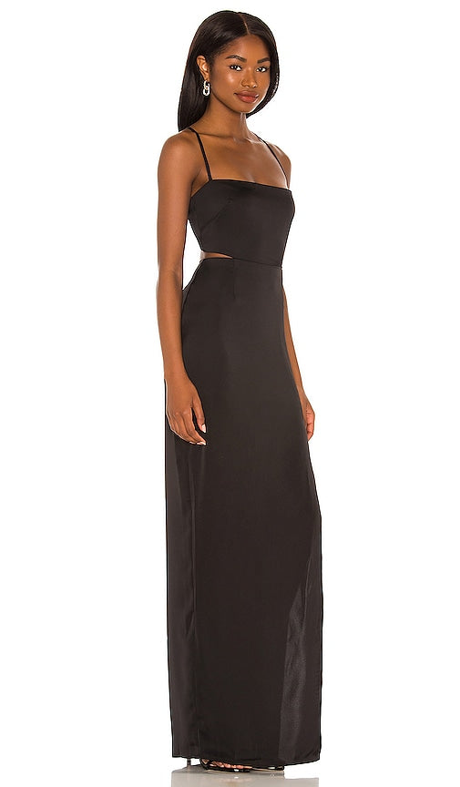 Nookie Stella Cut Out Gown in Black