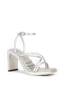 Nora Lozza Brio Sandal in Metallic Silver