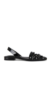 Nora Lozza Forma Ballerina Flat in Black | Black Black Flats for Women