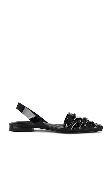 Nora Lozza Forma Ballerina Flat in Black | Black Black Flats for Women