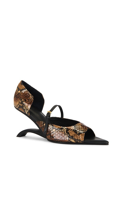 Nora Lozza High Belga Heel in Brown