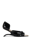 Nora Lozza High Forma Heel in Black | Black Open Toe Heels for Women
