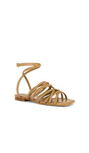 Nora Lozza Mesh Sandal in Brown