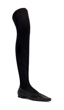 Nora Lozza Over The Knee Ballerina Boot in Black