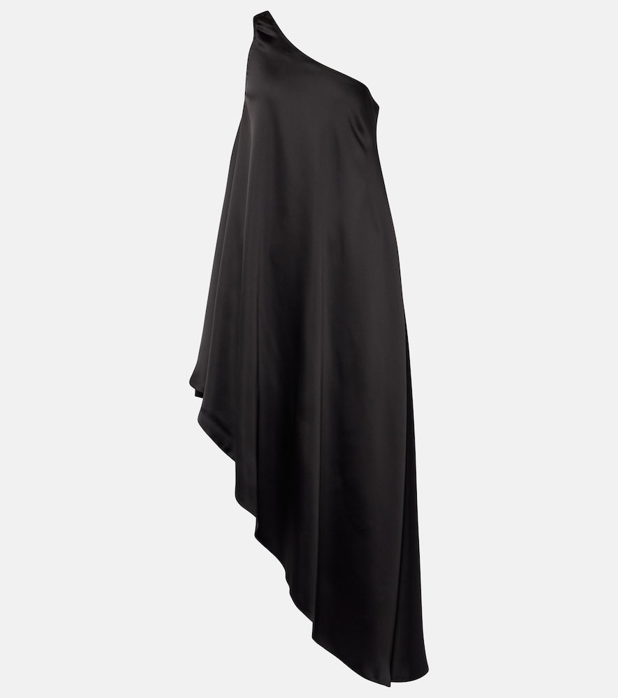 Norma Kamali Asymmetric one-shoulder satin midi dress. Norma Kamali 不对称单肩缎面中长连衣裙