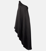 Norma Kamali Asymmetric one-shoulder satin midi dress. Norma Kamali 不对称单肩缎面中长连衣裙