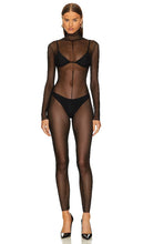 Norma Kamali Crotchless Long Sleeve Turtle Catsuit in Black - Norma Kamali Catsuit tortue sans entrejambe à manches longues en noir - Norma Kamali 黑色开裆长袖海龟连身裤 - Norma Kamali ouvert langärmliger Schildkröten-Catsuit in Schwarz - Norma Kamali 크로치리스 긴소매 터틀 캣수트 블랙 색상 - Norma Kamali Catsuit tartaruga a maniche lunghe senza cavallo in nero