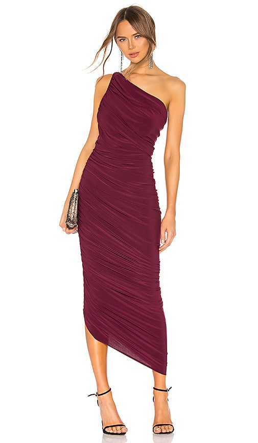 Norma Kamali Diana Gown in Purple - Robe Norma Kamali Diana en violet - Norma Kamali 紫色戴安娜礼服 - Norma Kamali Diana Kleid in Lila - Norma Kamali 다이애나 드레스 - Abito Norma Kamali Diana in viola