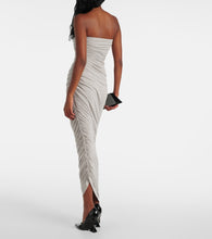 Norma Kamali Diana ruched jersey maxi dress