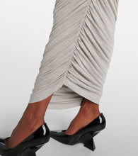 Norma Kamali Diana ruched jersey maxi dress