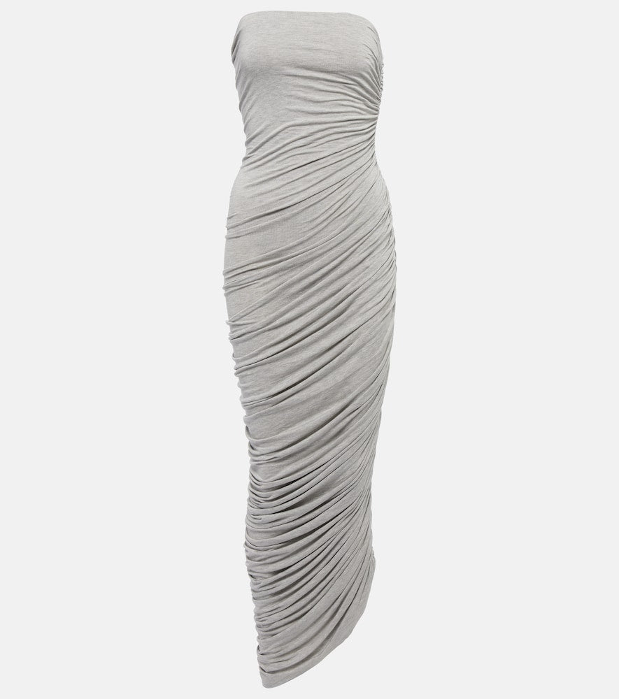 Norma Kamali Diana ruched jersey maxi dress. Norma Kamali Diana 褶饰平纹针织超长连衣裙