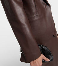 Norma Kamali Faux leather blazer