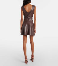 Norma Kamali Faux leather minidress