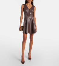 Norma Kamali Faux leather minidress