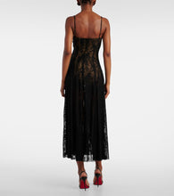 Norma Kamali Floral lace slip dress