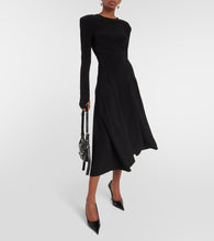 Norma Kamali Grace high-rise jersey midi skirt