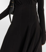 Norma Kamali Grace high-rise jersey midi skirt