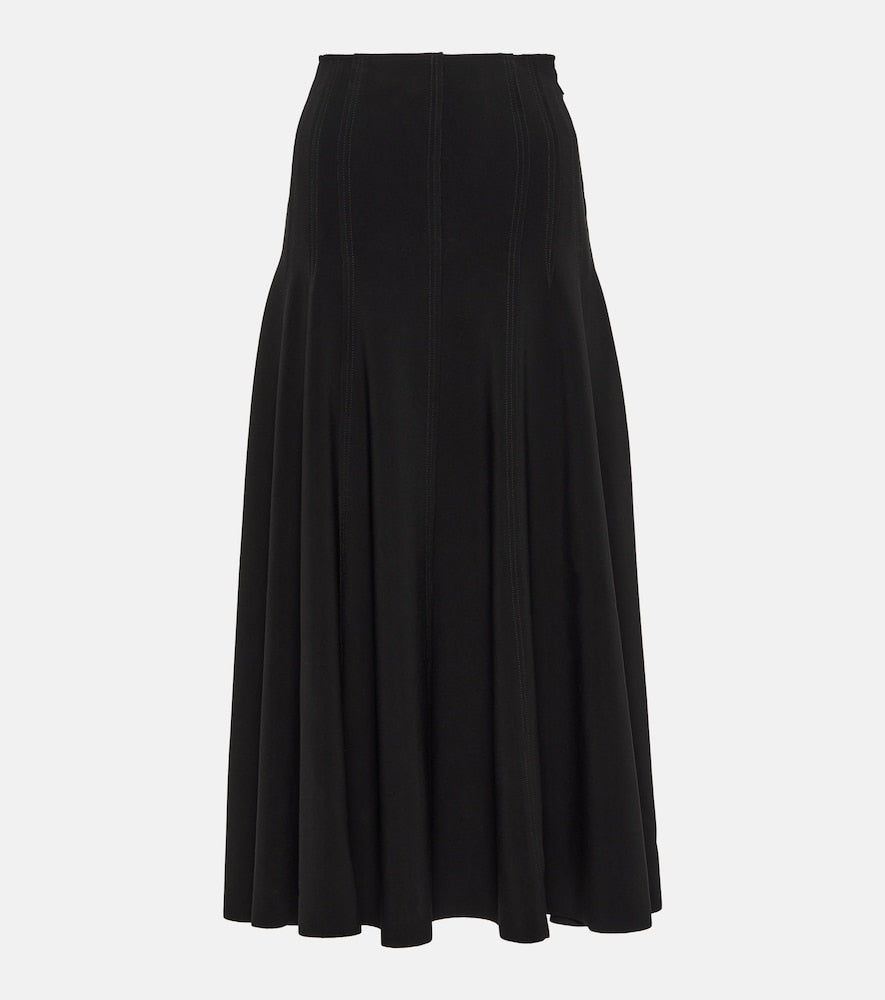 Norma Kamali Grace high-rise jersey midi skirt - Norma Kamali Grace 高腰针织中长裙