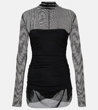 Norma Kamali Mesh minidress. Norma Kamali 网纱迷你连衣裙