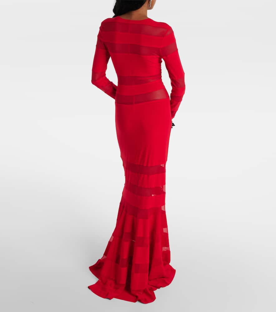 Norma Kamali Spliced gown