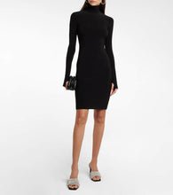 Norma Kamali Stretch jersey turtleneck dress