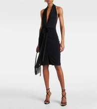 Norma Kamali Tie-detail halterneck minidress
