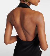 Norma Kamali Tie-detail halterneck minidress